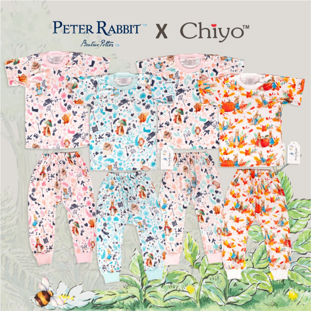 Set Oblong Pendek + Celana Panjang Peter Rabbit - MicroModal - Size S - XXL