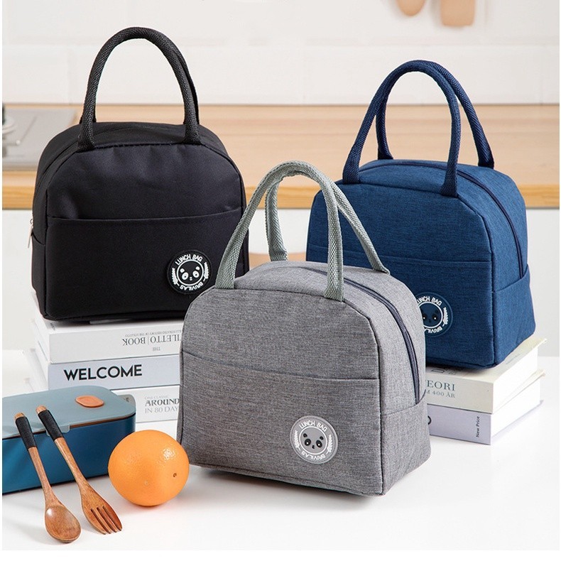 Tas Bekal Lunch Bag Cooler Makanan Tas Lunch Box Tenteng Lunch Box Cooler
