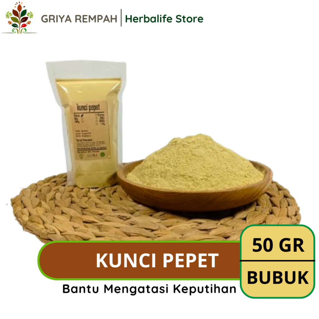 

KUNCI PEPET BUBUK 50 GRAM Temu Rapet Rempah Herbal Simplisia Alami untuk Ramuan Kering Jamu Tradisional & Kesehatan Kaempferia rotunda