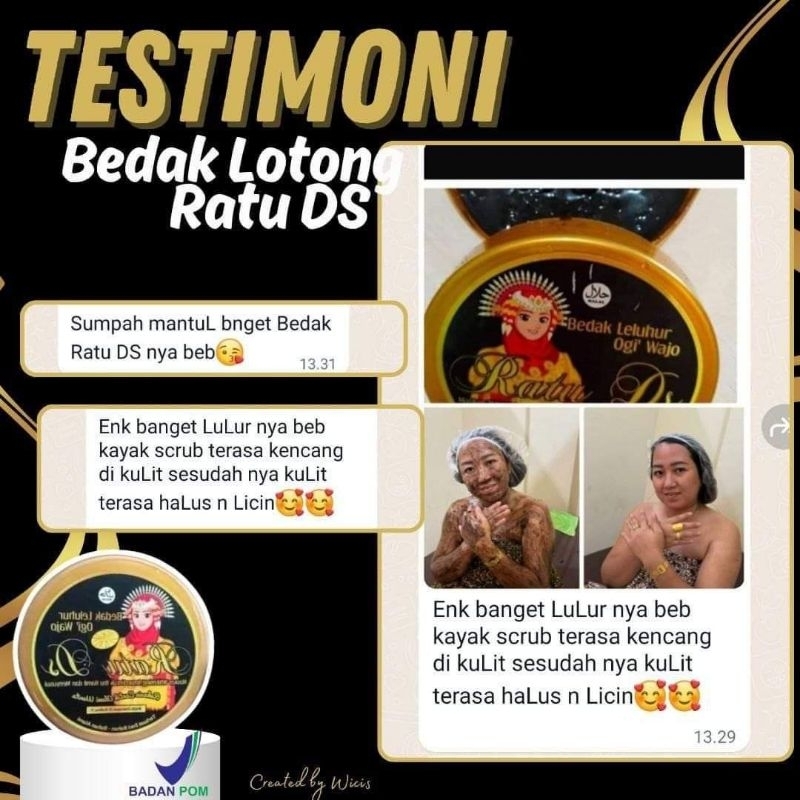 lulur beda lotong Ratu DS