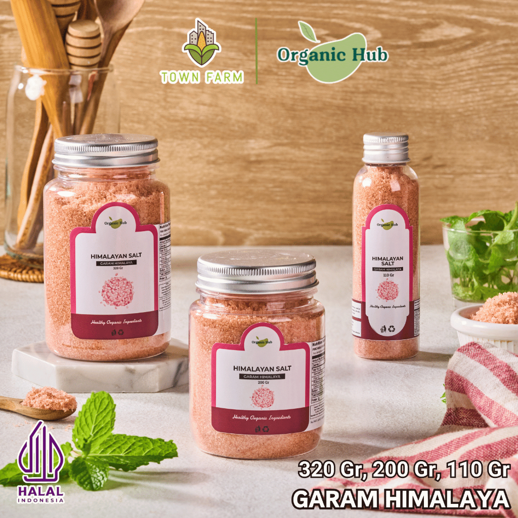 

Organic Hub Garam Himalaya Premium Organic Original 100% Natural Himsalt Organik Himalayan Pink Salt