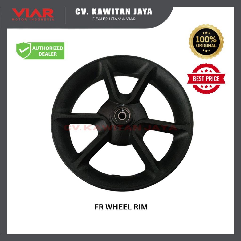 FR WHEEL RIM VIAR NEW Q1 | VELG DEPAN MOTOR LISTRIK VIAR