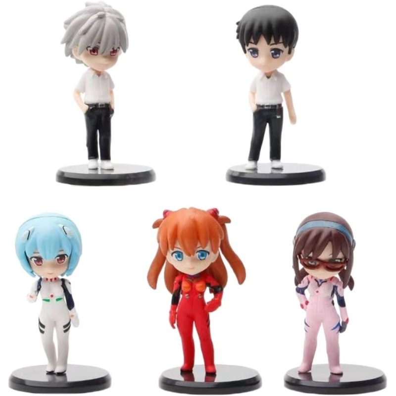 Action Figure Anime Evangelion Ikari Shinji rei Set 5pcs Figure Evangelion