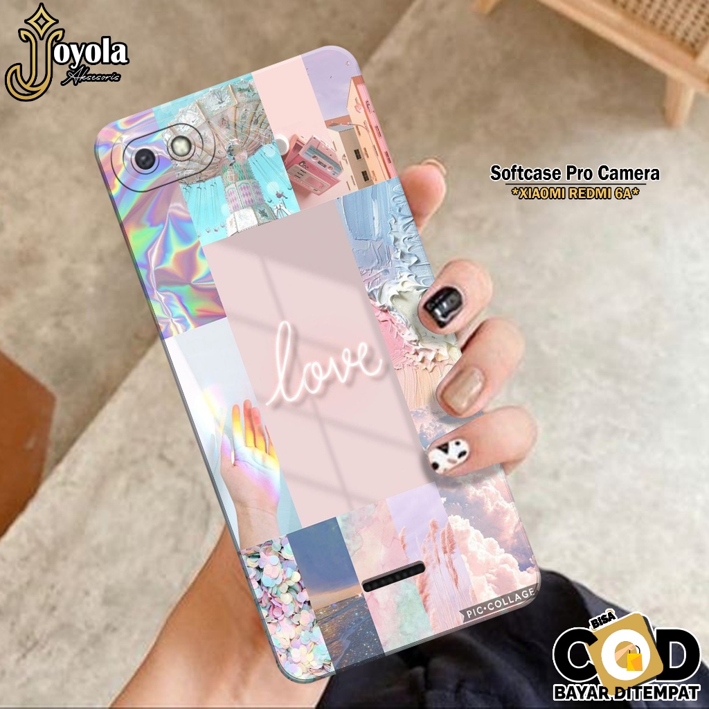 Casing XIAOMI REDMI 6A - Pro Camera - Fashion Case Aesthetic - Softcase XIAOMI REDMI 6A - Kesing RED