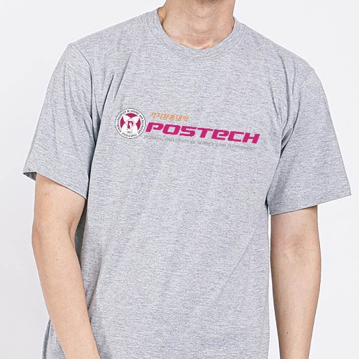 Kaos Pohang University of Science and Technology POSTECH Korea Short Sleeve Cotton T-shirt Clothing