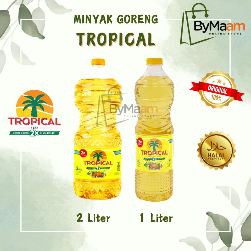 

TROPICAL Minyak Goreng Botol 1 Liter | 2 Liter Minyak Goreng Kelapa Sawit 1L 2L