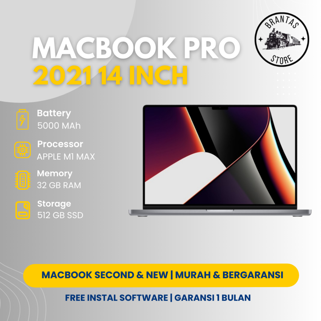 MACBOOK PRO M1 MAX 2021 32/512GB GREY SECOND ORIGINAL