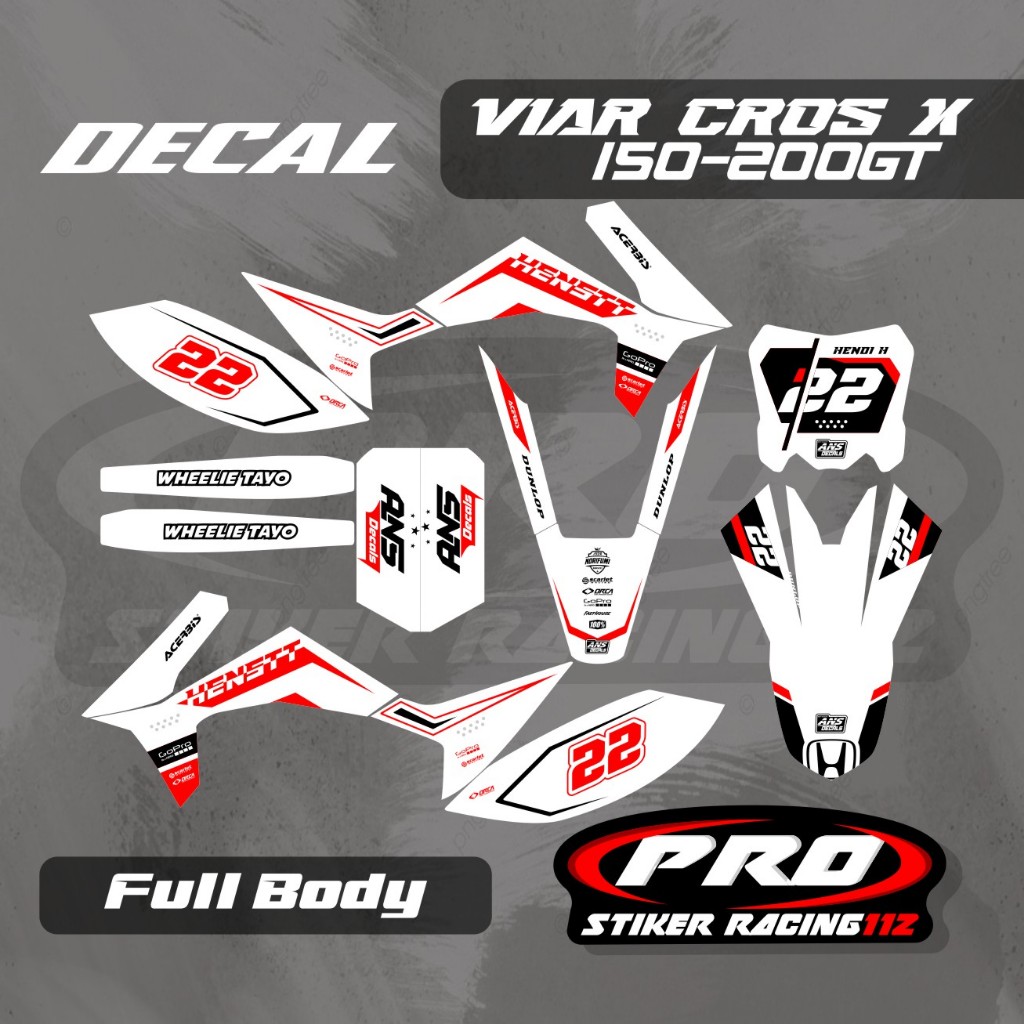 Decal Viar Cross-x 200es custom Decal Viar 200 es Decal viar free request