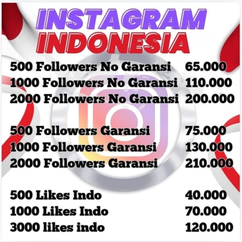 Jasa Tambah Followers Instagram Indonesia Bergaransi. Proses Cepat dan Aman.