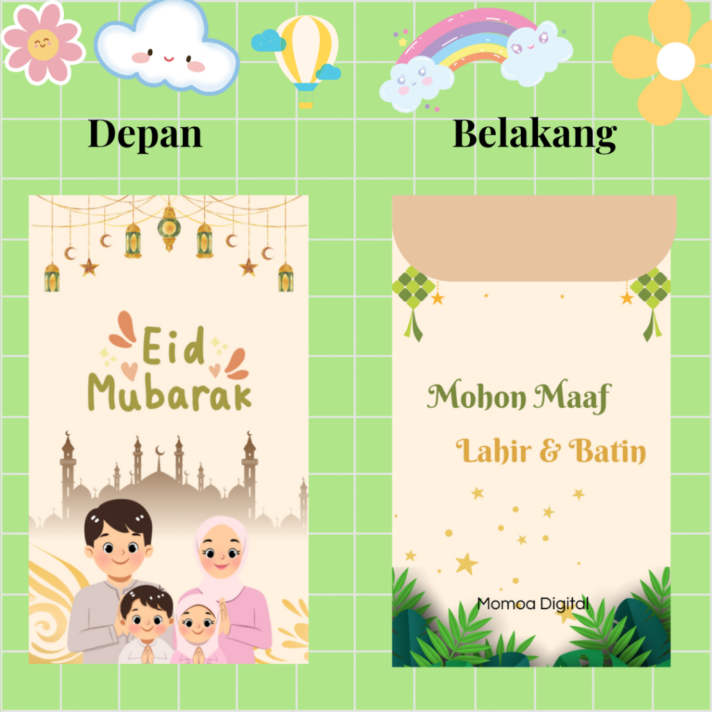 

Amplop Lebaran Aesthetic isi 30-40 tebal