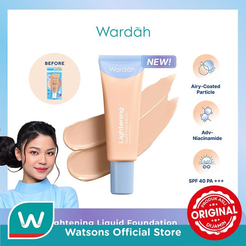 Wardah Lightening Liquid Foundation 01 Neutral Fair (12N) 25ml