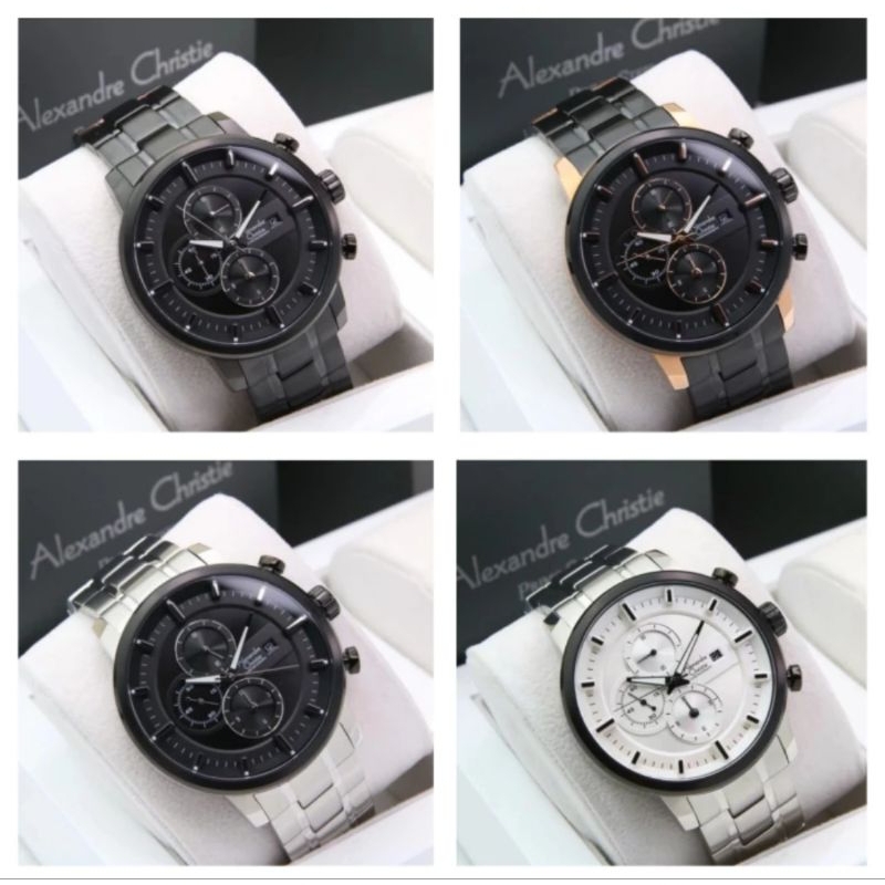 ALEXANDRE CHRISTIE PRIA AC 6323 MC JAM TANGAN PRIA ORIGINAL