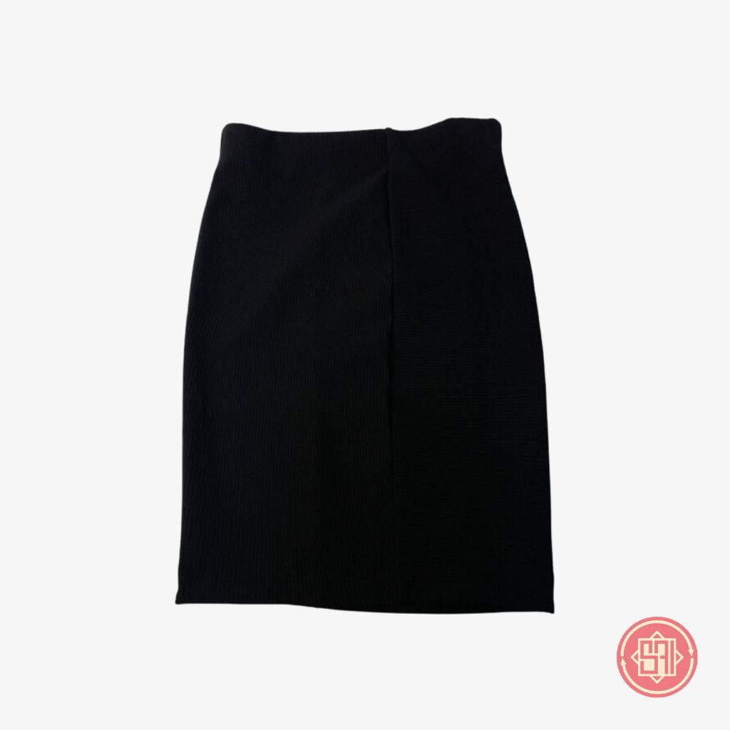 MINI SKIRT BASIC H&M BLACK/ Mini Skirt Hitam/ Rok Hitam Pendek