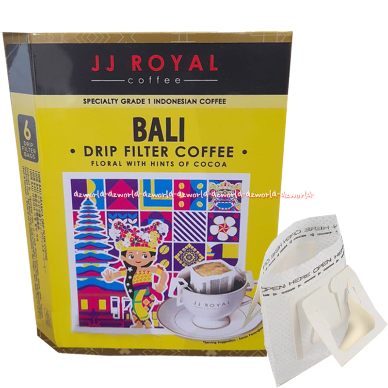 

JJ Royal Bali Drip Filter Coffee 5sachet Bold With Hits Of Caramel Kopi Dengan Saringan Jeje Karamel