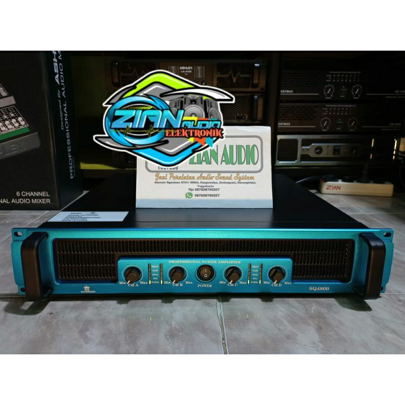 POWER SOUNDQUEEN SQ-4800 Original class H 4x800watt(Bonus Kaos)