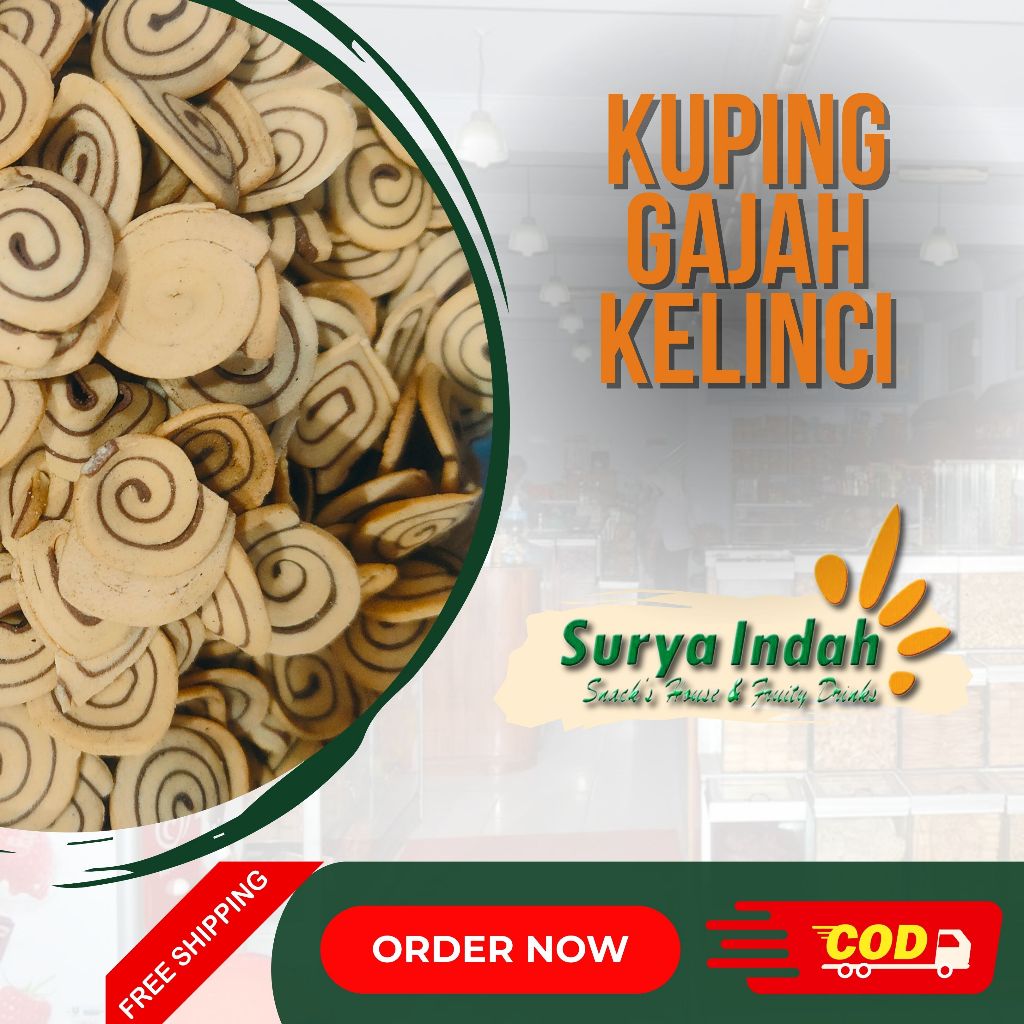 

Kuping Gajah MiNI Curah dijamin Enak 100gr Surya Indah Jombang