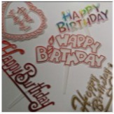 Grosir Topper Kecil Happy Birthday, Topper Cupcake Happy Birthday, Hiasan Cupcake Ulang Tahun