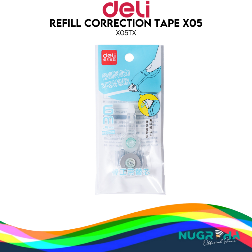 

DELI X08TX X05TX REFILL CORRECTION TAPE ISI CP TAPE CT