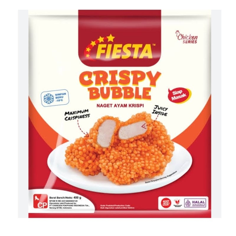 

Fiesta crispy nugget bubble 400g