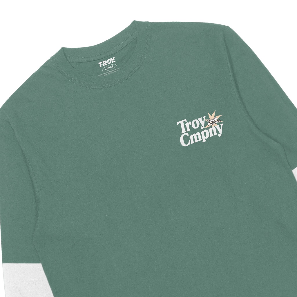 Troy Company Double Layer Long Sleeve Mineral Green Youth Culture DS 2982
