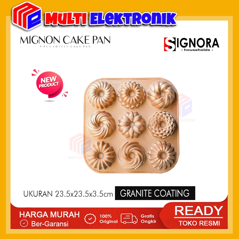 Signora Loyang Mignon Cake / Mignone Cake pan Signora / Loyang Sultan Anti Lengket