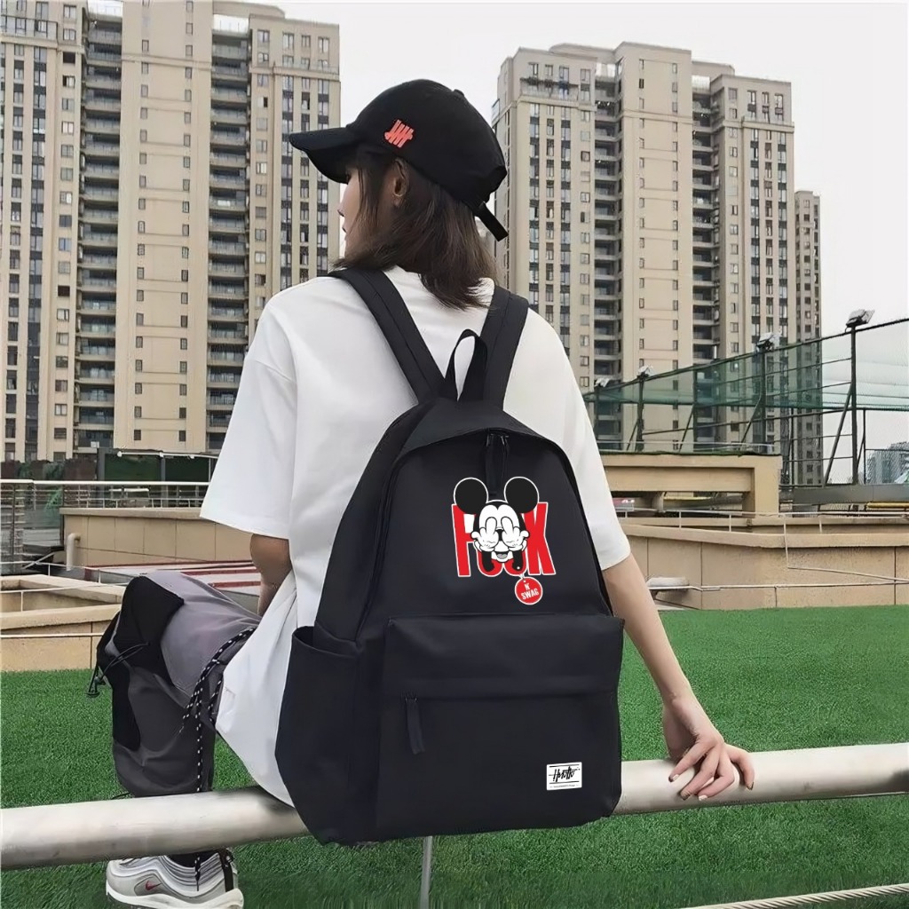 Tas Ransel Korean Style/Ransel Laptop Kekinian/Tas Ransel Terbaru Cewek Cowok