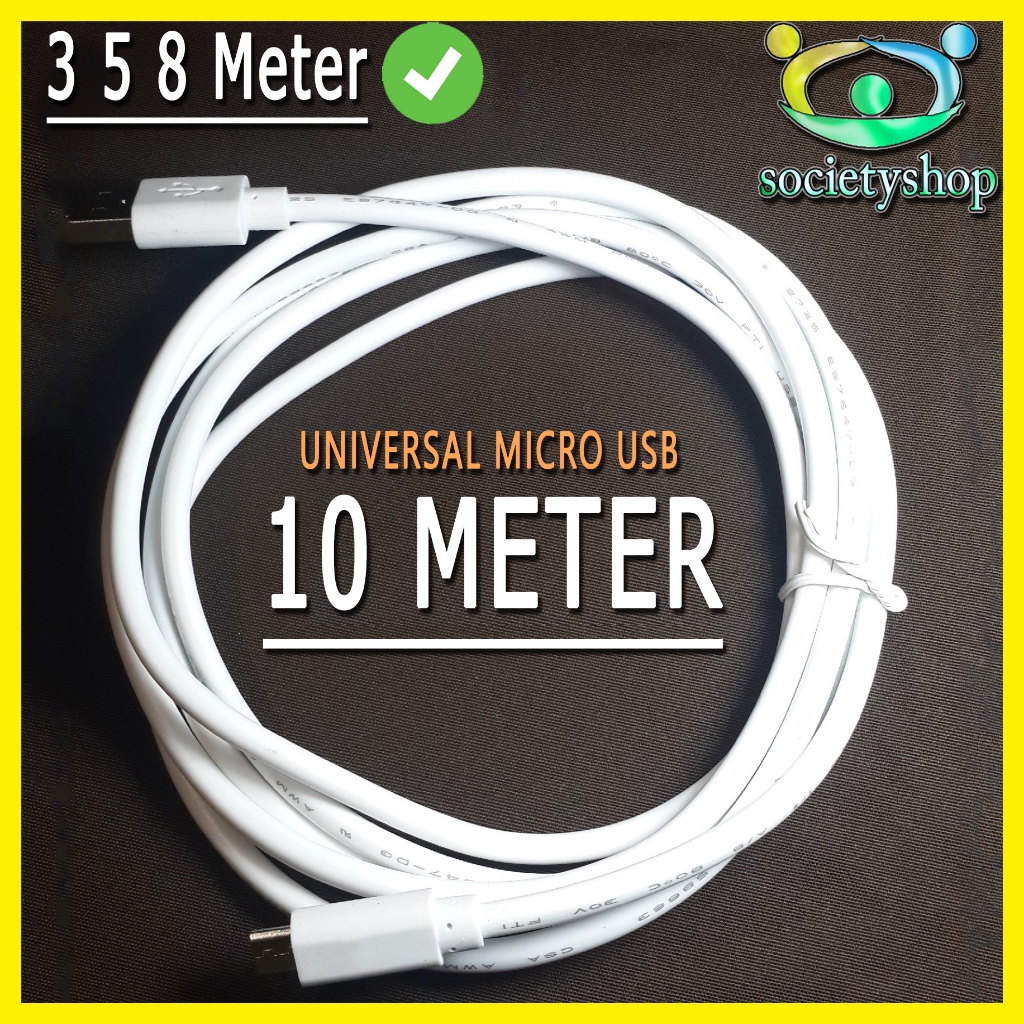 Kabel Data Universal 3 Meter Cable Usb Charger Cas Hp Fast Xiaomi Samsung Murah Bagus Asus Oppo 2A M
