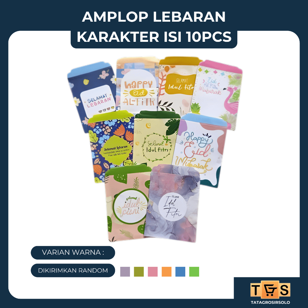 

[50gr] T805 | (1 PACK ISI 10 PCS ) Amplop Karakter Lebaran | Amplop Angpao | Idul Fitri isi 10 pcs