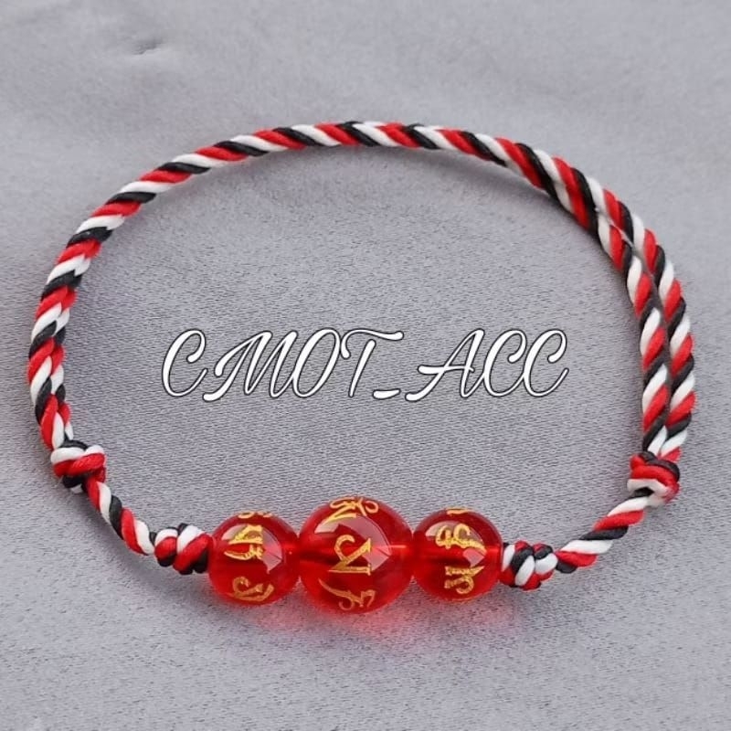GELANG TRIDATU KRISTAL MERAH