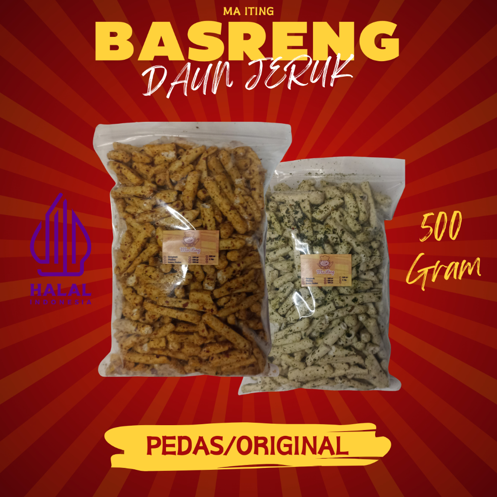 

Basreng Stik Pedas Daun Jeruk 500 Gram