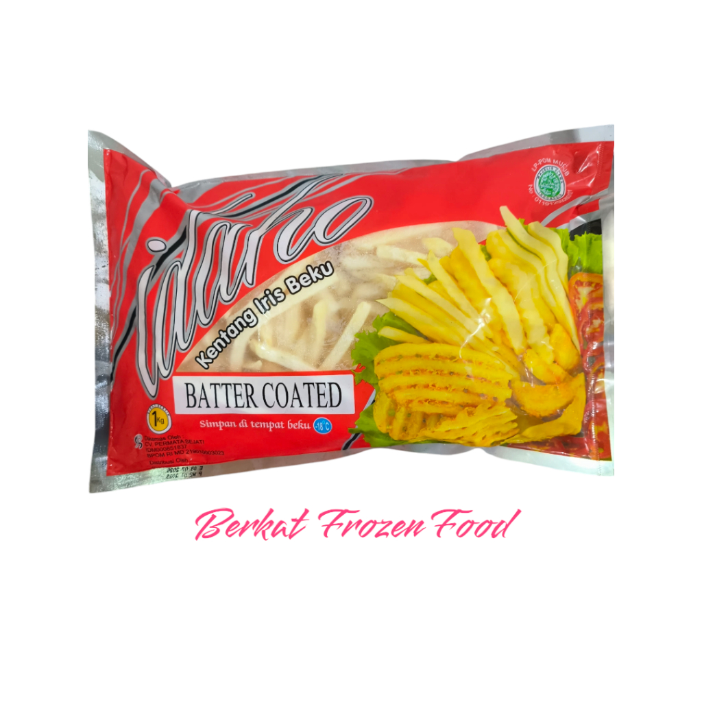 

Idaho Kentang Goreng Mentega 1Kg / Idaho French Fries Battercoated 1 Kg