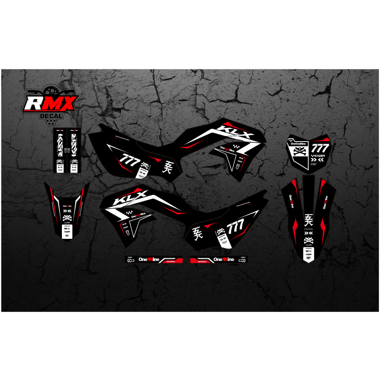DECAL KLX 230 FULLBODY (018) DEKAL STIKER KLX 230 R S SM SE 2019 2020 2021 2022 2023 HITAM HIJAU, ME
