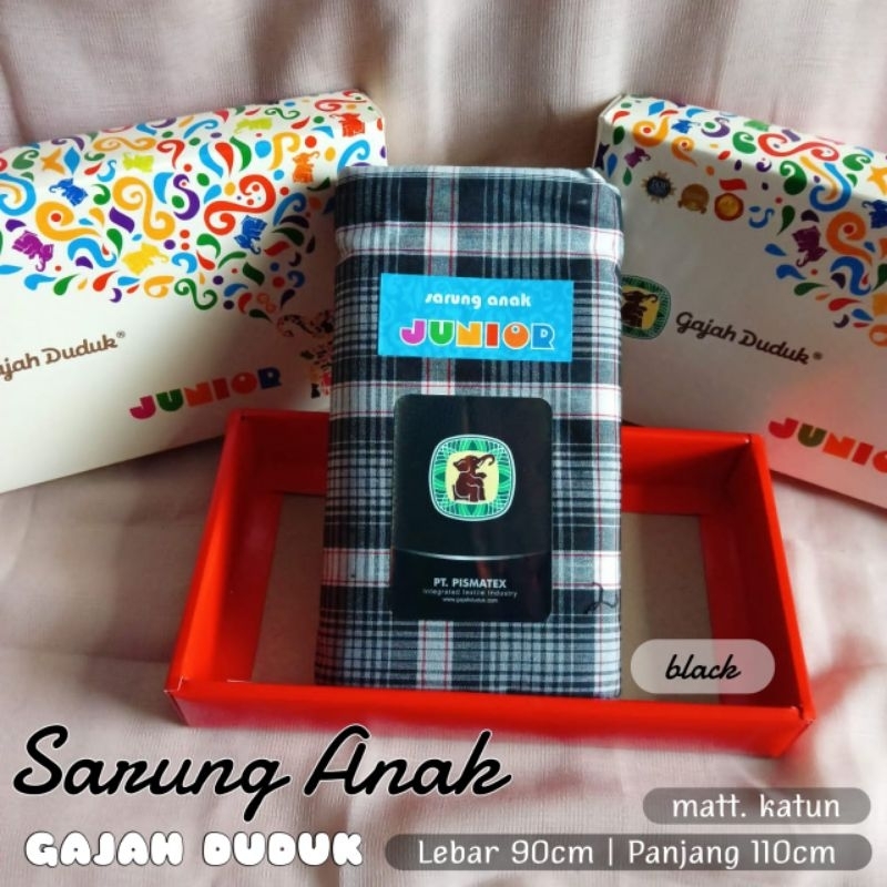 SARUNG ANAK//  SARUNG JUNIOR CAP GAJAH DUDUK