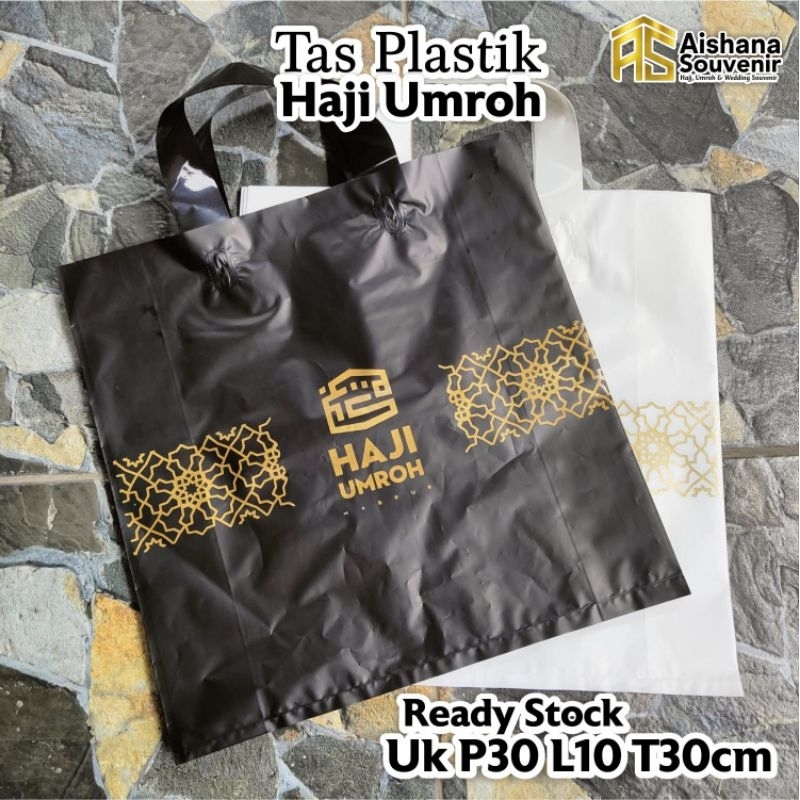 

Tas Plastik Souvenir Haji Umroh Ready Stock UK P30 L10 T30cm