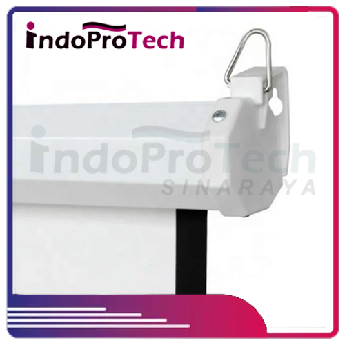 Layar Proyektor Motorized 200" Rasio 4:3 Layar Proyektor Remote Otomatis 200 inch 4m x 3m