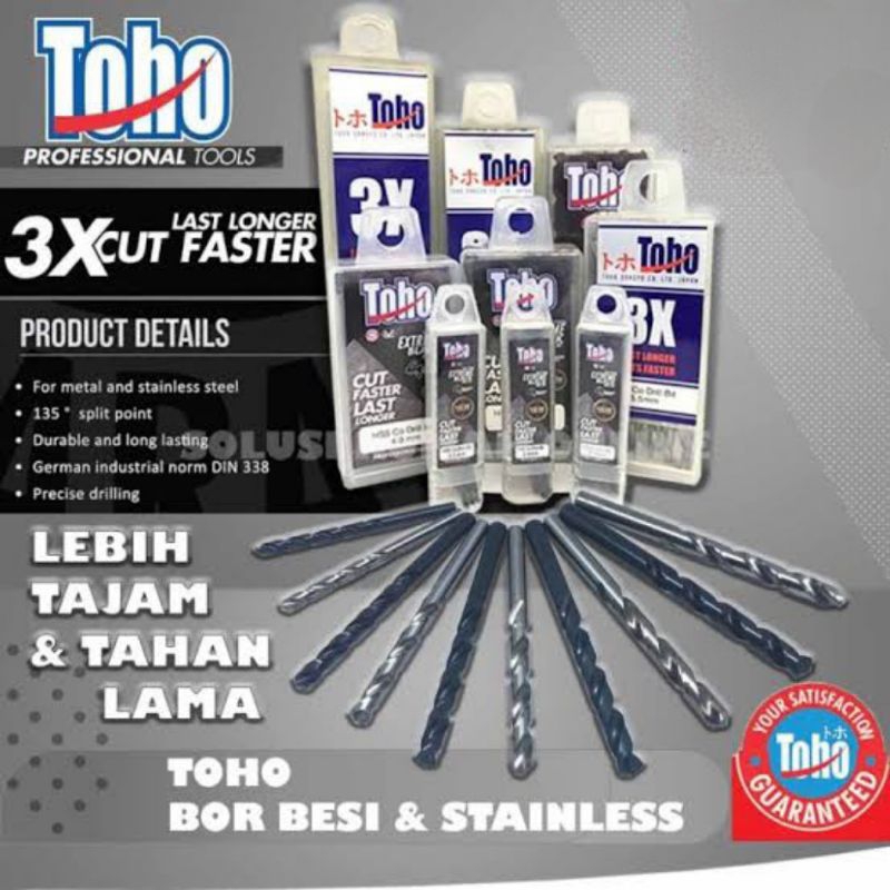 Mata Bor Besi TOHO HSS-CO