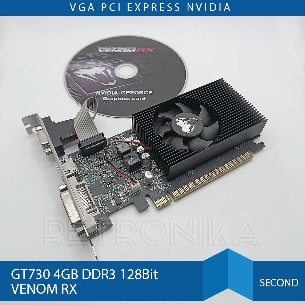 VGA PCI Express Nvidia GT730 4GB DDR3 128Bit VENOM RX