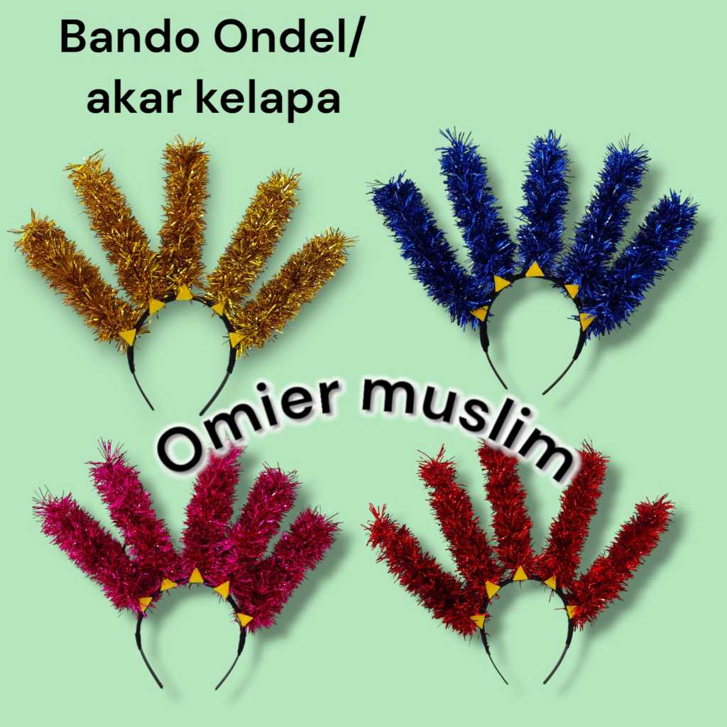Bando Bandana Ondel Ondel Akar Kelapa Untuk Tari