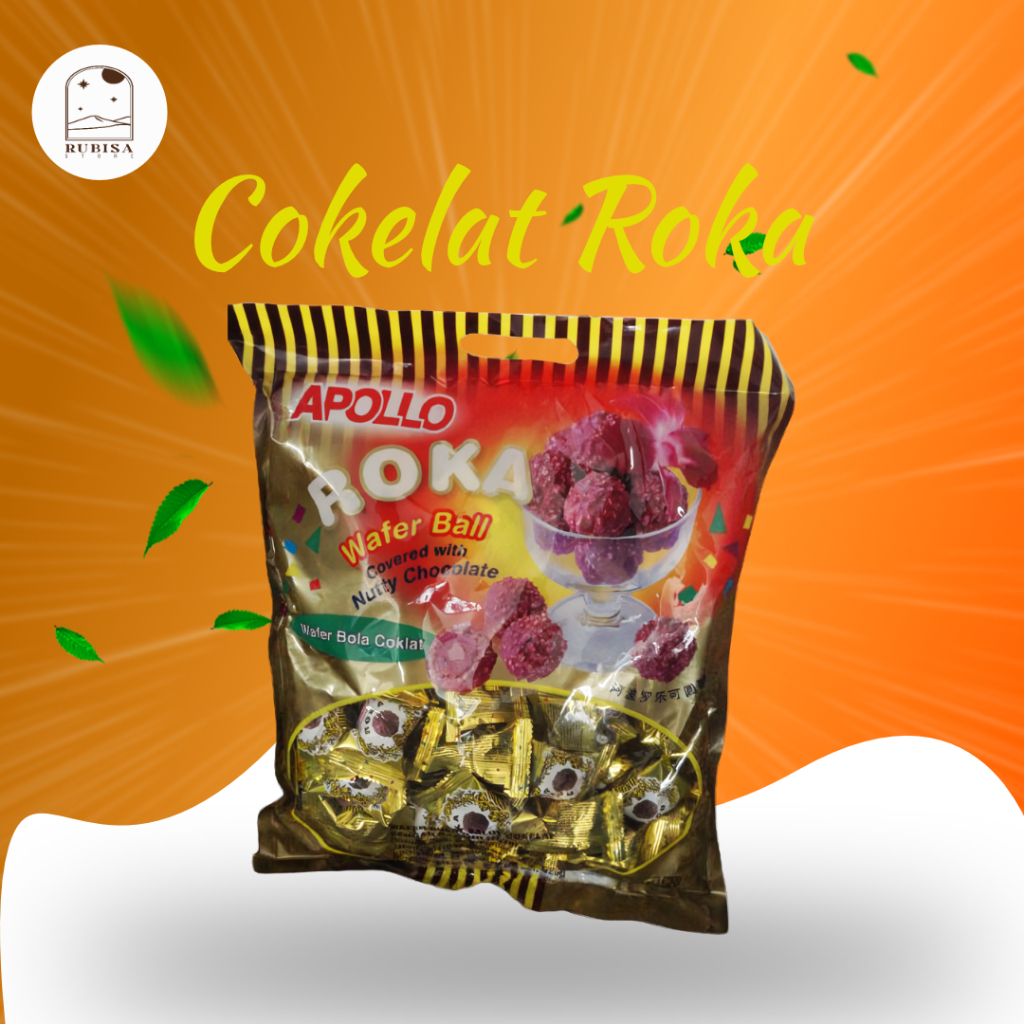 

Roka Wafer Ball Apollo 420gr - Bola Cokelat Klasik dengan Crunch Nutty 420g