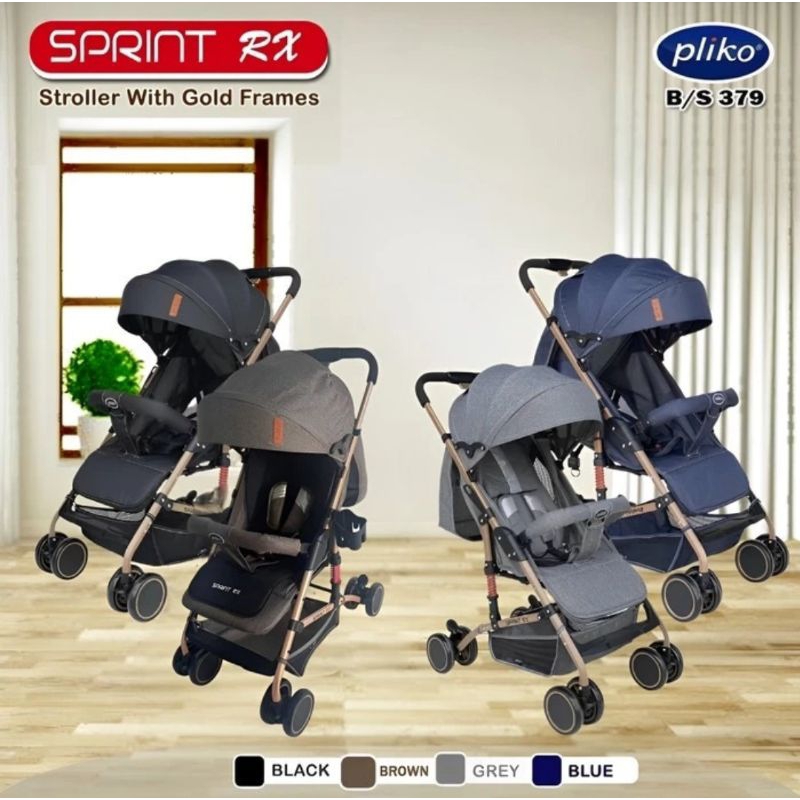 Stroller Bayi Pliko SPRINT RX Baby Stroller Kereta Dorong Bayi Dorongan Bayi