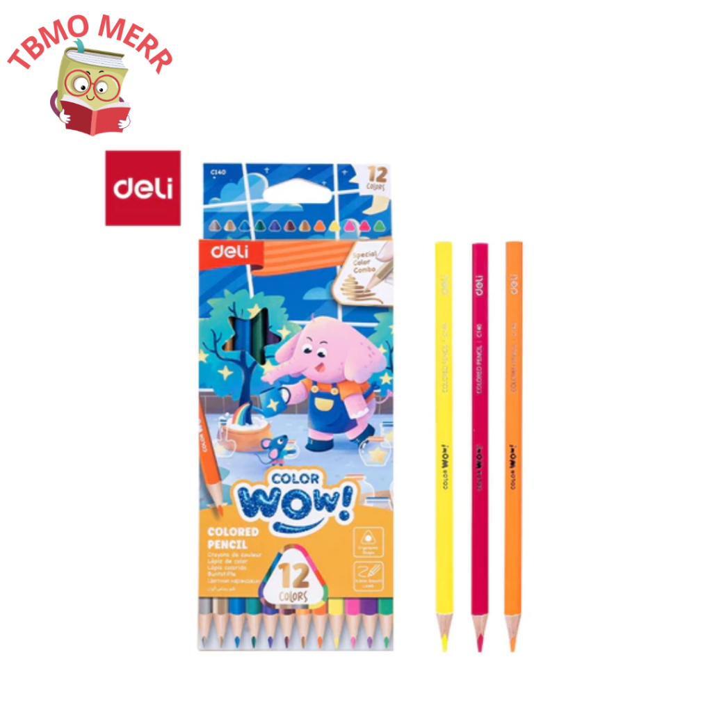 

Deli Colored Pencil Jumbo 12C EC140 - Deli Pensil Warna Jumbo