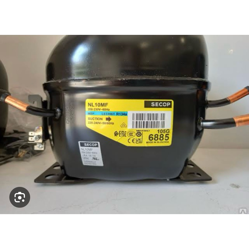 KOMPRESOR SECOP NL10MF | KOMPRESOR FREEZER/KULKAS 1/3PK R134