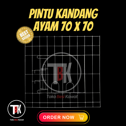 Pintu Kandang Ayam 70 X 70 Galvanis | ANTI KARAT
