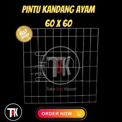 Pintu Kandang Ayam 60 X 60 Galvanis | ANTI KARAT