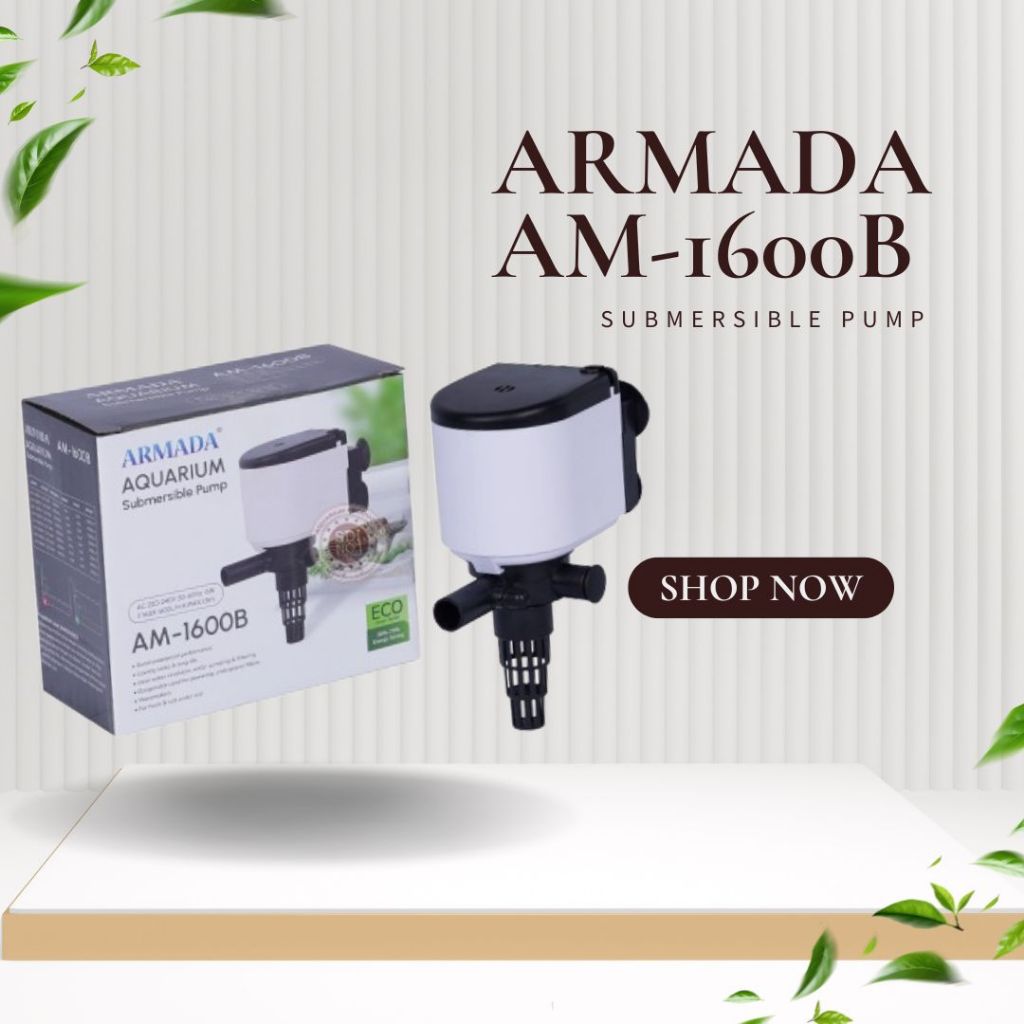 Power Head Pompa Air Aquarium Pompa Filter Aquarium / Kolam Armada 1600 B - 1600 L/H