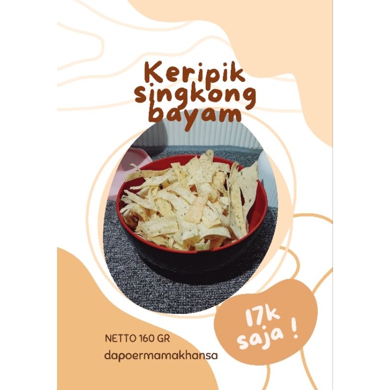 

Keripik singkong bayam crispy 160 GR