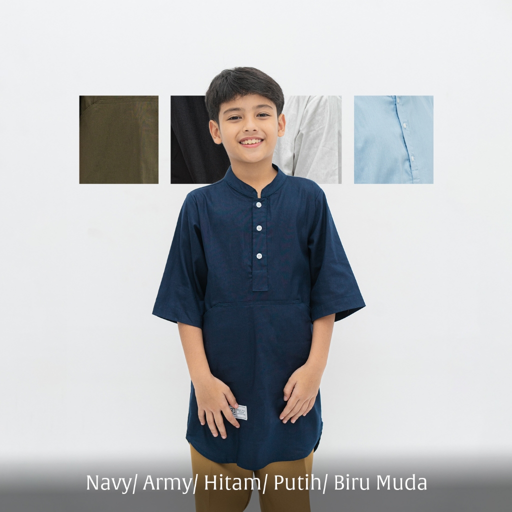 AUFFAN Kurta Malik - Kids | Koko Anak Laki-Laki Linen