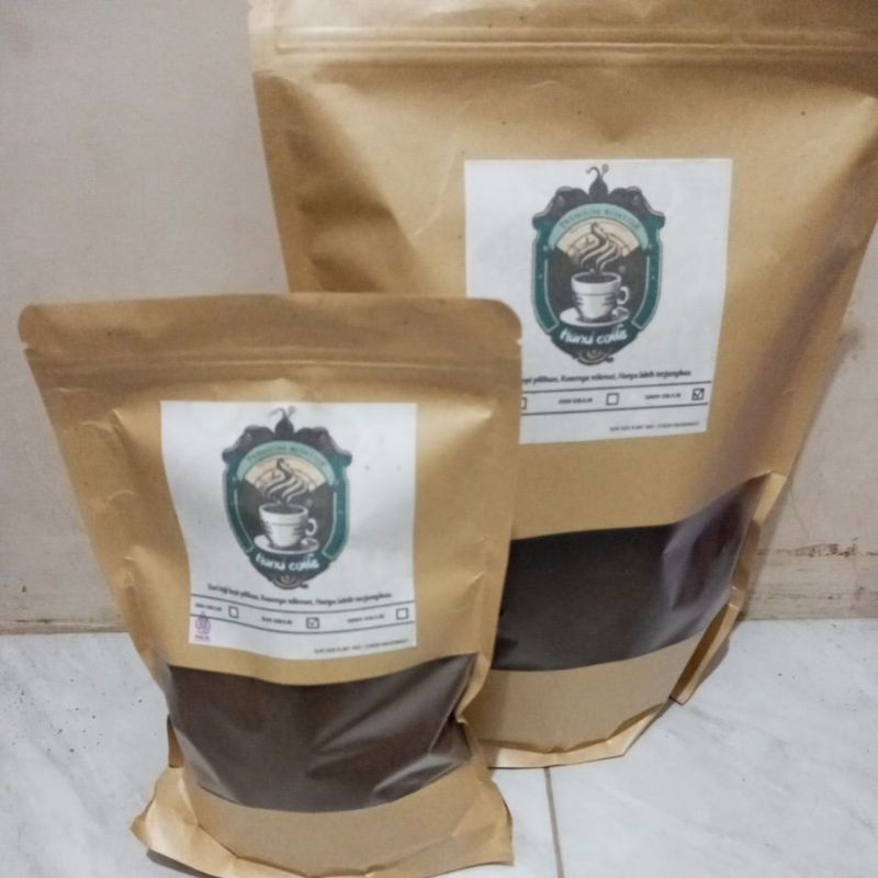 

kopi bubuk hitam kemasan 1kh