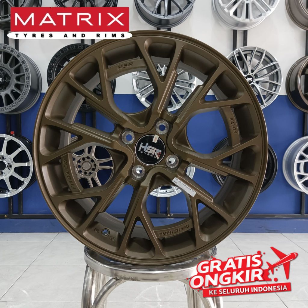 VELG MOBIL RING 16X7 HOLE 4X100 VELG RACING HSR TYPE FE 01