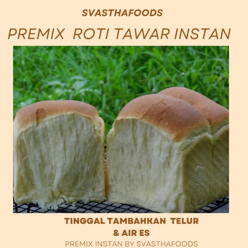 

Paket resep roti tawar/ Premix roti tawar/ Tepung instan roti tawar